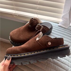 Doc Marten Brown Zebzag Mules Women’s 9 Men’s 8